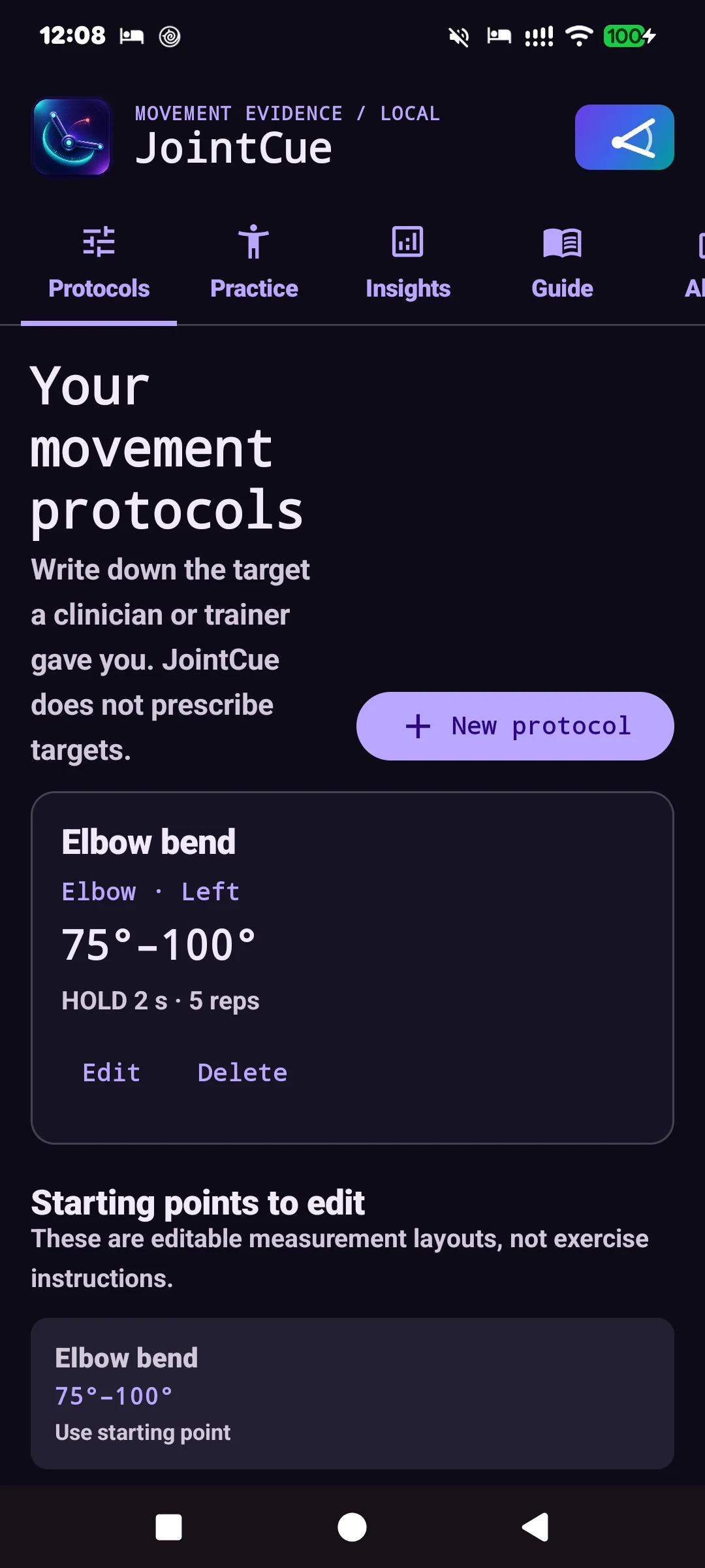 JointCue: Motion Practice screenshot