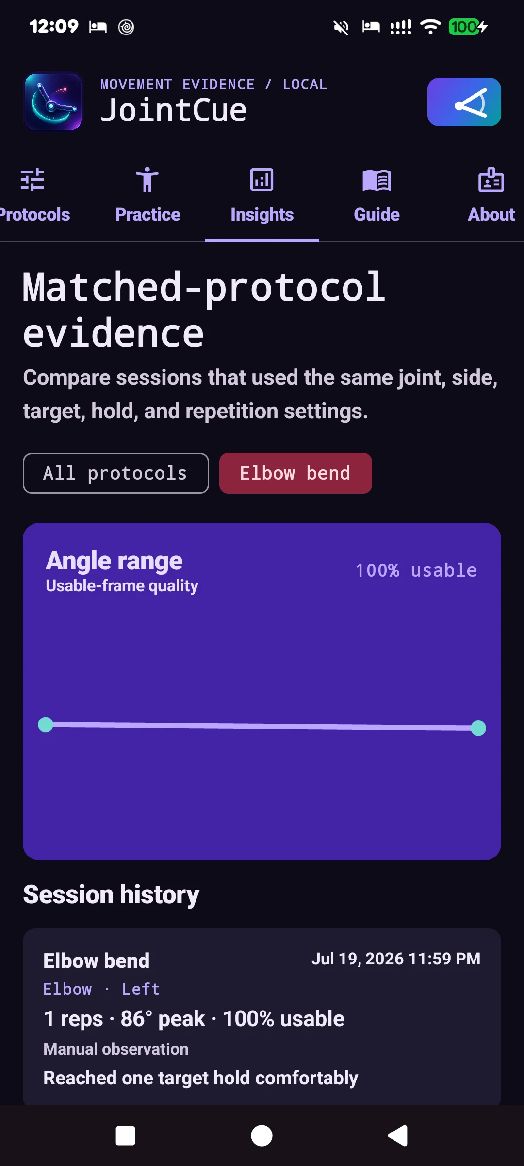JointCue: Motion Practice screenshot